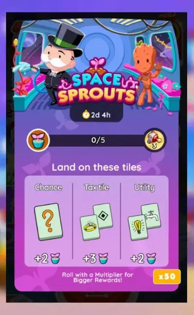 Monopoly Go Event Space Sprouts