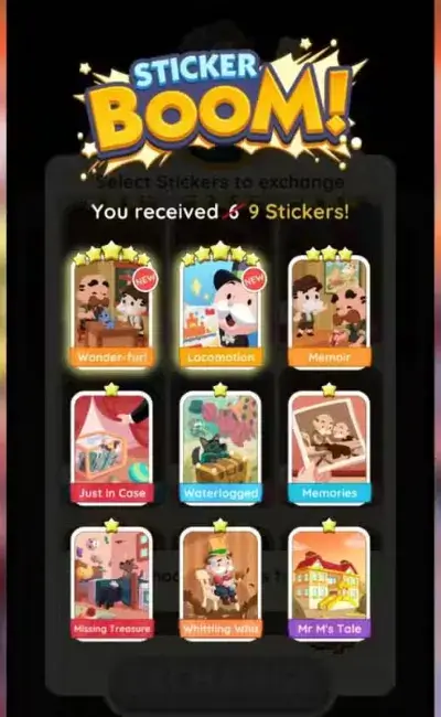 Monopoly Go Sticker Album Events