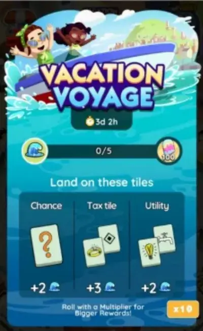 Monopoly Go Event Vacation Voyage