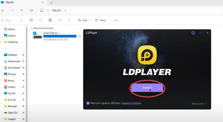 For PC 21 MONOPOLY GO MOD APK EMULATOR INSTALLATION STEP 4